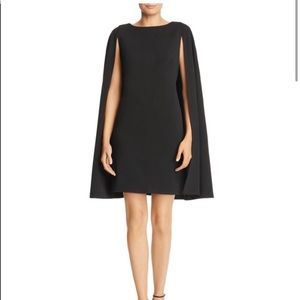 Adrianna Papell Black Cape Dress. Size 6 NWT